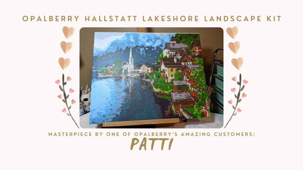 Opalberry Spotlight: Hallstatt Lakeshore Landscape by Patti