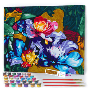 Paint By Number Kit for Adults 16x20 Flowers - DIY Acrylic