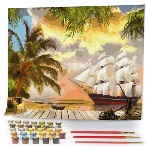 Opalberry Paint by Numbers for Adults - 16x20 Wrinkle-Free Rolled Canvas - Adults' Paint-by-Number Kits on Canvas - DIY Painting by Numbers for