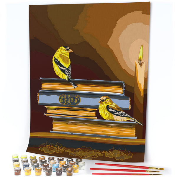 Opalberry Paint by Numbers for Adults - Number Painting Kit with Rolled Canvas - DIY Painting by Numbers - 16x20in Acrylic DIY Oil Painting: Summer Reading by Jhenna Quinn Lewis