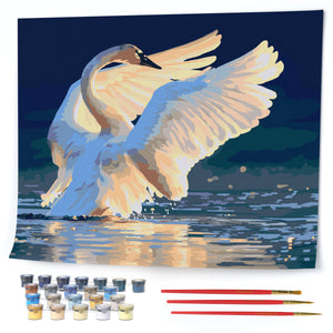 Opalberry Paint by Numbers for Adults - Number Painting Kit with Rolled Canvas - DIY Painting by Numbers - 16x20in Acrylic DIY Oil Painting: Shane Lamb's Sunset Symphony