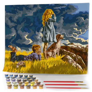 A Golden Moment - 16x20" Wrinkle-Free Rolled Canvas - Paint by Numbers for Adults by Opalberry