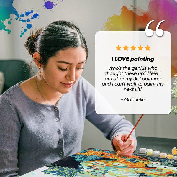 Opalberry Paint by Numbers for Adults - Number Painting Kit with Rolled Canvas - DIY Painting by Numbers - 16x20in Acrylic DIY Oil Painting: Jennifer Lommers' Contemplating Pearls