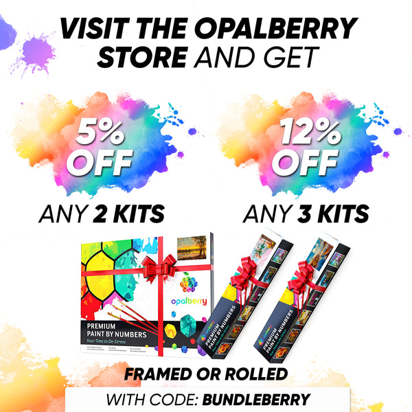Opalberry Paint by Numbers for Adults - Number Painting Kit with Rolled Canvas - DIY Painting by Numbers - 16x20in Acrylic DIY Oil Painting: Summer Reading by Jhenna Quinn Lewis