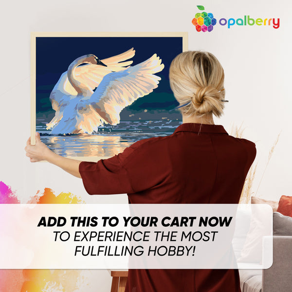 Opalberry Paint by Numbers for Adults - Number Painting Kit with Rolled Canvas - DIY Painting by Numbers - 16x20in Acrylic DIY Oil Painting: Shane Lamb's Sunset Symphony