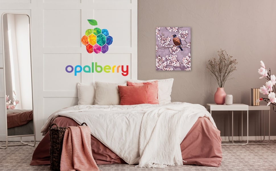 Framed Canvas Opalberry